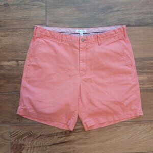 Peter Millar Shorts Mens 34 Pink Crown Vintage Canvas Golf Cotton Stretch